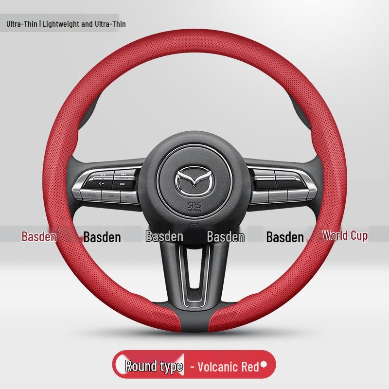 

Mazda Compatible Steering Wheel Cover 3-Piece Set for CX-30, CX5, Angkesaila, 6, CX4, EZ-60, Atenza. 38 cm
