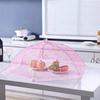 Foldable Lace Food Cover: Large Round Insect-Proof Table, Dish & Rice Protector Umbrella