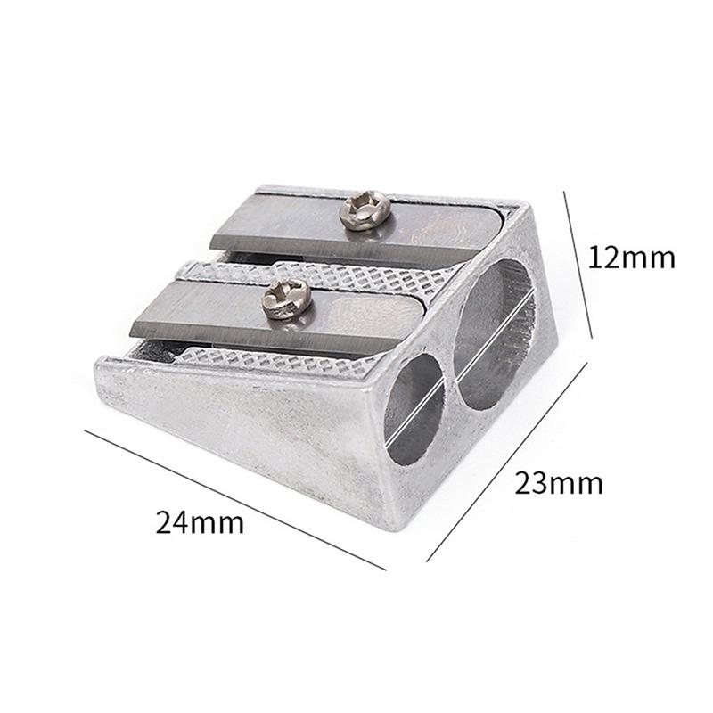 Reliable Metal Pencil Sharpeners Double Hole Drawing Writing Sharpener