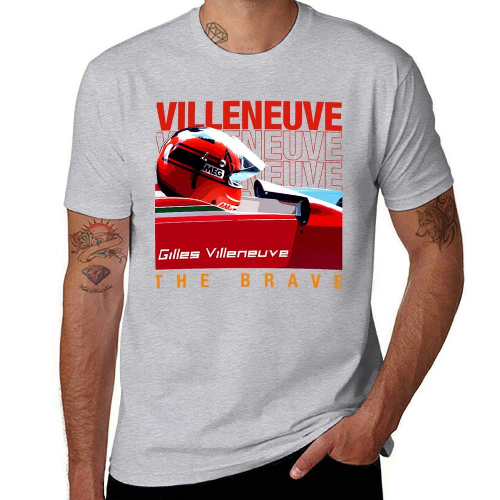 

Gilles Villeneuve helmet F1 legend T-Shirt for a boy new edition oversized t shirts for men M
