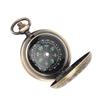 Antiker Kompass, leuchtendes, genaues, drehbares Zifferblatt, Metall-Flip-Cover, Vintage-Taschenkompass für
