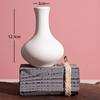 Ins Flower Ornaments Ceramic Small Flower Bottle White Vase Crafts Flower Arrangement Fragrance Bottle Room Decoration Ceramics