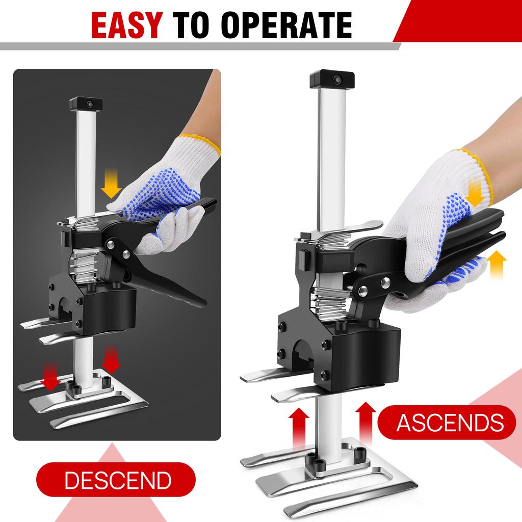DayPlus 2 Packs Labor Saving Arm Jack,Hand Lifting Tool Jack with 0-17cm Adjustable Height Arm Hand Tool,170kg/375LB Lifter Jack