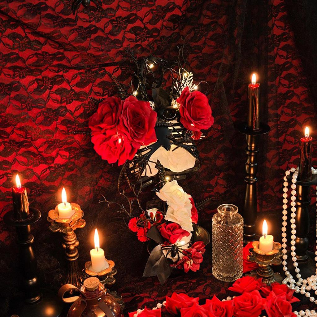 Halloween Decor, Gothic Wall Decor Floral Skeleton Torso For Halloween Decorations Indoor, Gothic Ribcage Art, Easy Indoor Display