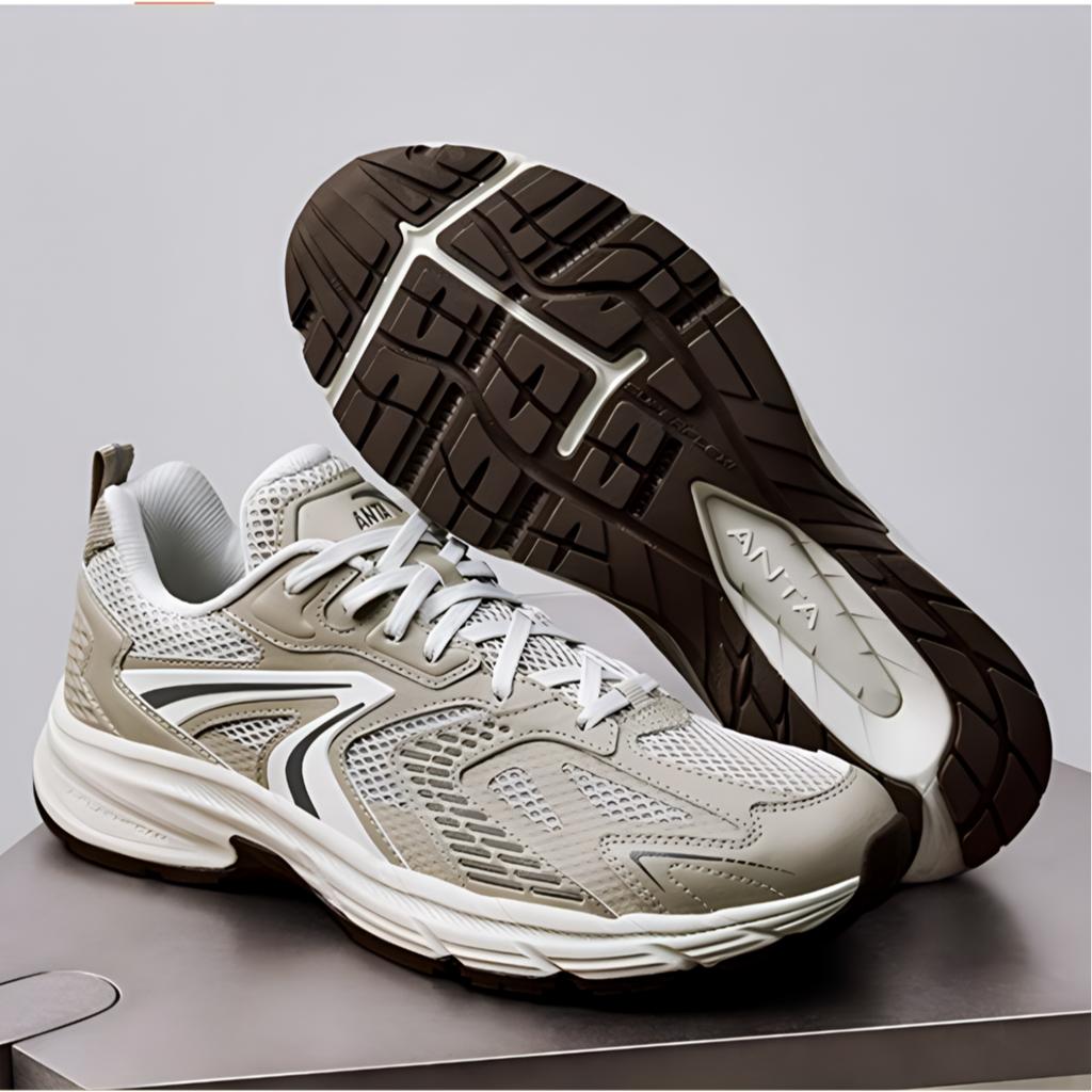 Anta 2003 Comfortable Versatile Trendy Retro Shock Absorbing Non-Slip Wear-Resistant Low-Top Casual Running Shoes Men sneaker Brown 912515504-3