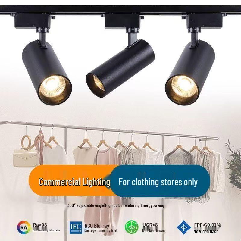 Super Bright LED Ceiling & Wall Track Light for Clothing Store Displays