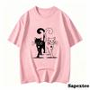 Unisexs Cat Print Tshirt Shortsleeve Tshirt For Unisex Comfortable Casual Wear For Spring Summer And Fall Optimistic Cat Design