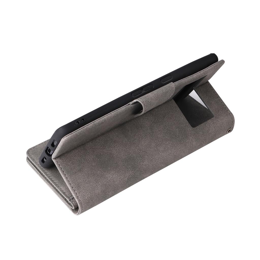 Para Google Pixel 8a Case PU Couro Flip Phone Cover com 9 Slots para Cartão