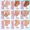 1Set Easy Apply Artificial Nail No Tools Needed Quick Installation Solid Color Highly Shine For Busy Professionals