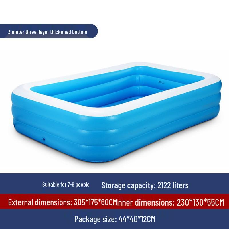 Inflatable PVC Family Swimming Pool - Thickened Outdoor Children's Pool