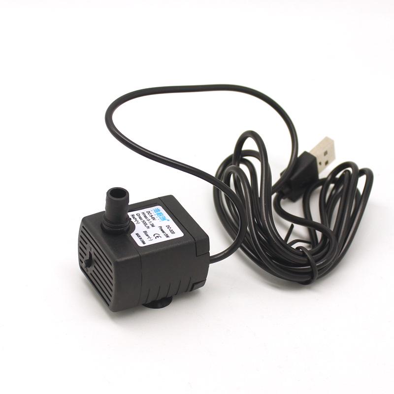 Haigeru Handwerkskunst Haustier-Wasserspender mit USB-betriebenem Tauchpumpe (DC3,5V-9V) für Steingarten