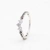 Silver-Plated Whorl Crown Ring - Swirl Design European & American Fashion, Valentine's Day Gift for Her