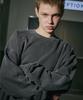 Compagno 950G Pigment Garments Cutout Sweatshirt Smoke Black