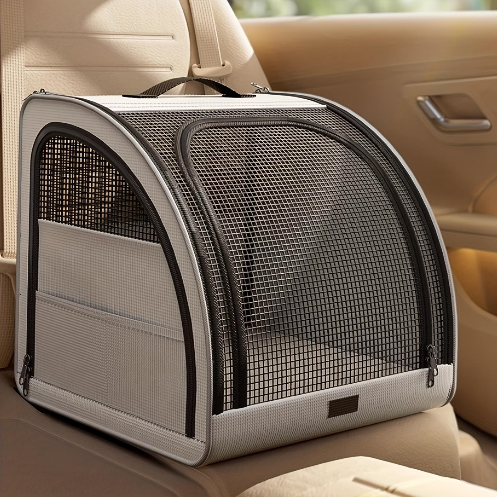 Pet Car Bed for Dogs Cats - Travel Vehicle Accessory, Portable Pet Seat for Car Ride giallo