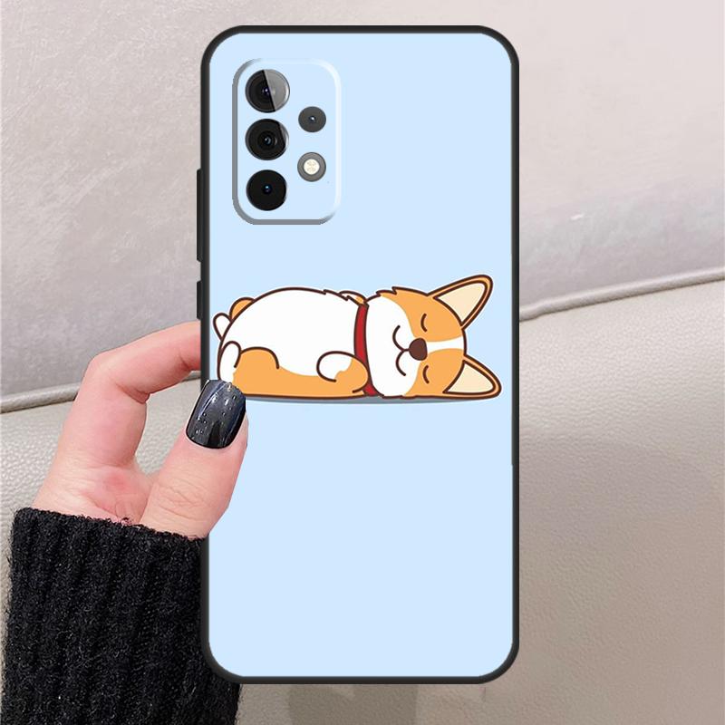 Cartoon Corgi For Samsung Galaxy A57 A37 A17 A56 A36 A16 A26 A53 A33 A13 A54 A14 A15 A35 A55 A52 A32 Case