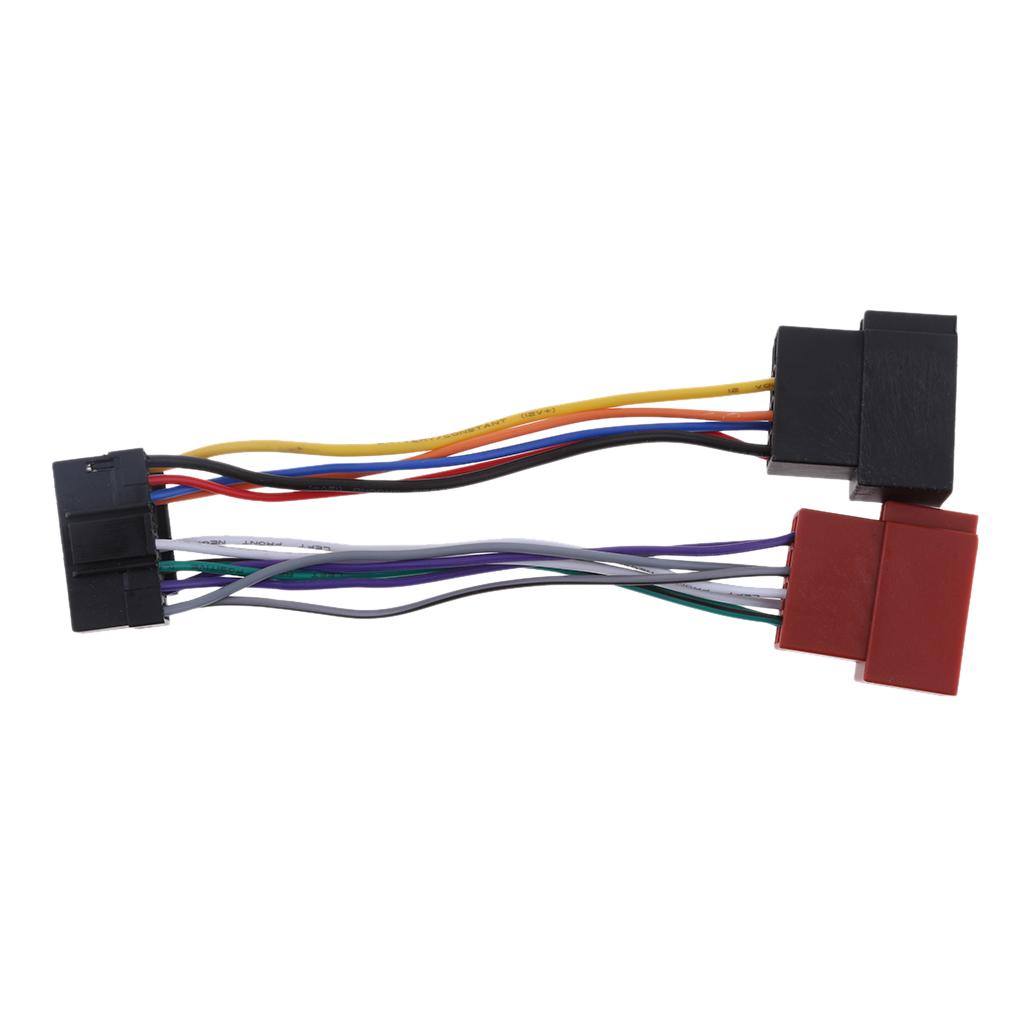 Car Radio Adapter Cable 16pin DIN ISO Socket For JVC Connections