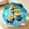 Minion Party 8 Ribs 3Fold Black Glue Uv Protection Umbrella Sun Protection Rainproof Compact Folding Umbrella For Travel Daily Use C924257