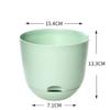 2 Pcs Outdoor Large Self Watering Flower Pot Plant Saucers for Outdoors Planter with Drainage Holes