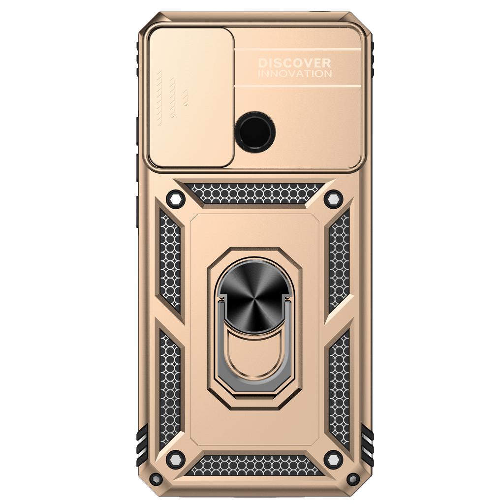 For Xiaomi Redmi 10A Redmi 9C Armor Phone Case Camera Lens Protection Metal Ring Stand Shockproof Case