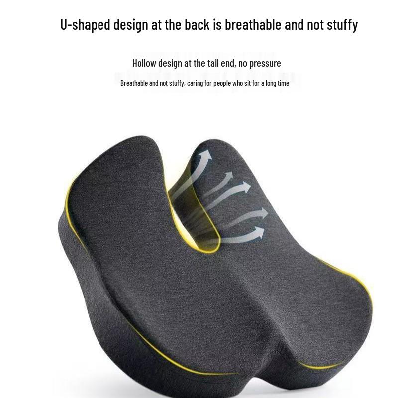 Breathable Universal Memory Foam Seat Cushion - All-Season Office Chair Pad