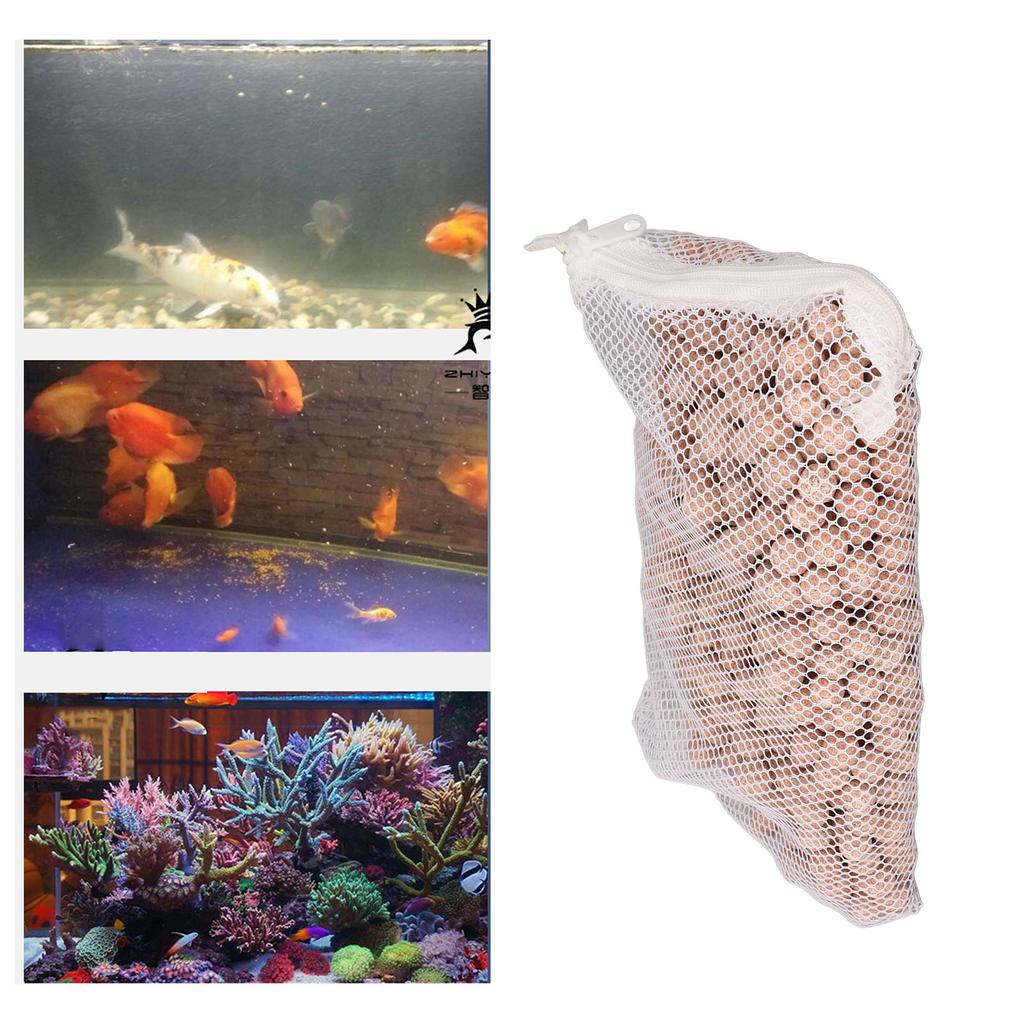 Bio Filter Safe Water Purifying Aquarium Filter Media for Fish Freshwater Seawater 800g