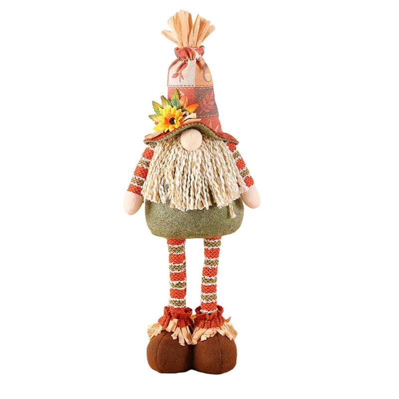 Easter /Thanksgiving Day/Halloween Gnome Scarecrow Telescopic Dwarf Doll Ornament