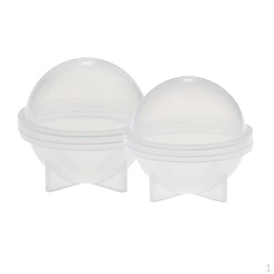 2 Sets Stereo Spherical Silicone Moulds Jewelry Making DIY Balls Resin Casting Ornaments Decoration