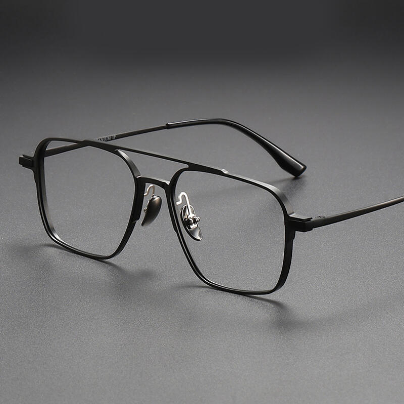 

Очки в стиле Geek Chic Без ободка Полуободковые Роговая оправа Титановая оправа Y20233 Single product