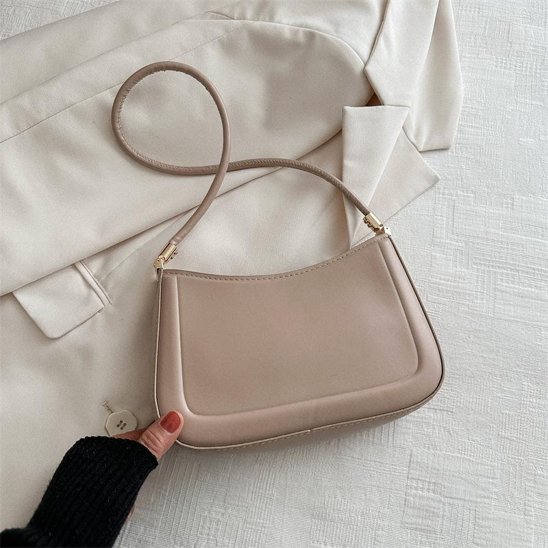 

2026 New Trendy Fashi Retro Popular Bags Casual Solid Color Texture Underarm Trendy Simple Women Bags хакі