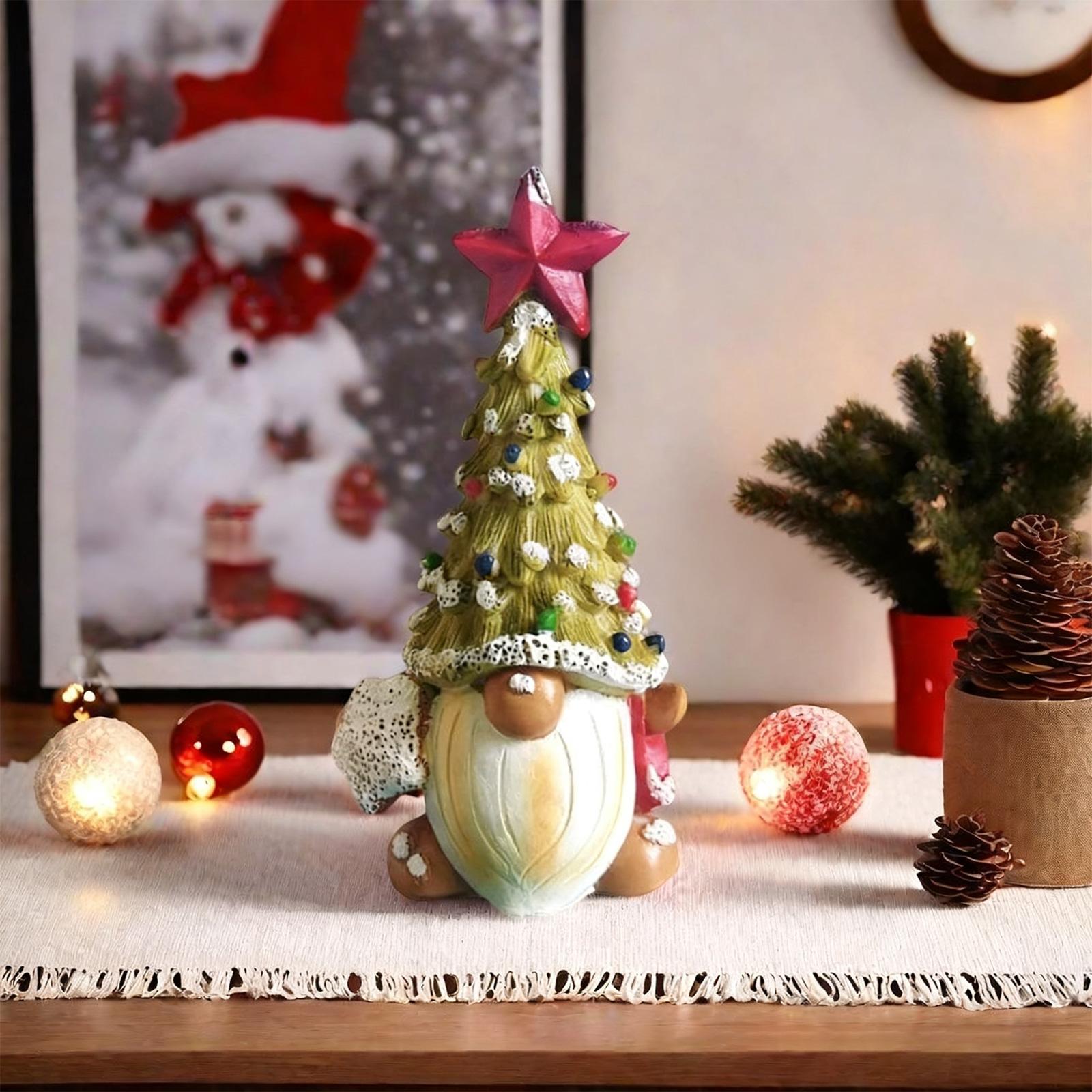 Resin SantaClaus Decoration, Christmas Faceless Gnome Christmas Decoration Set, Merry Christmas One Size