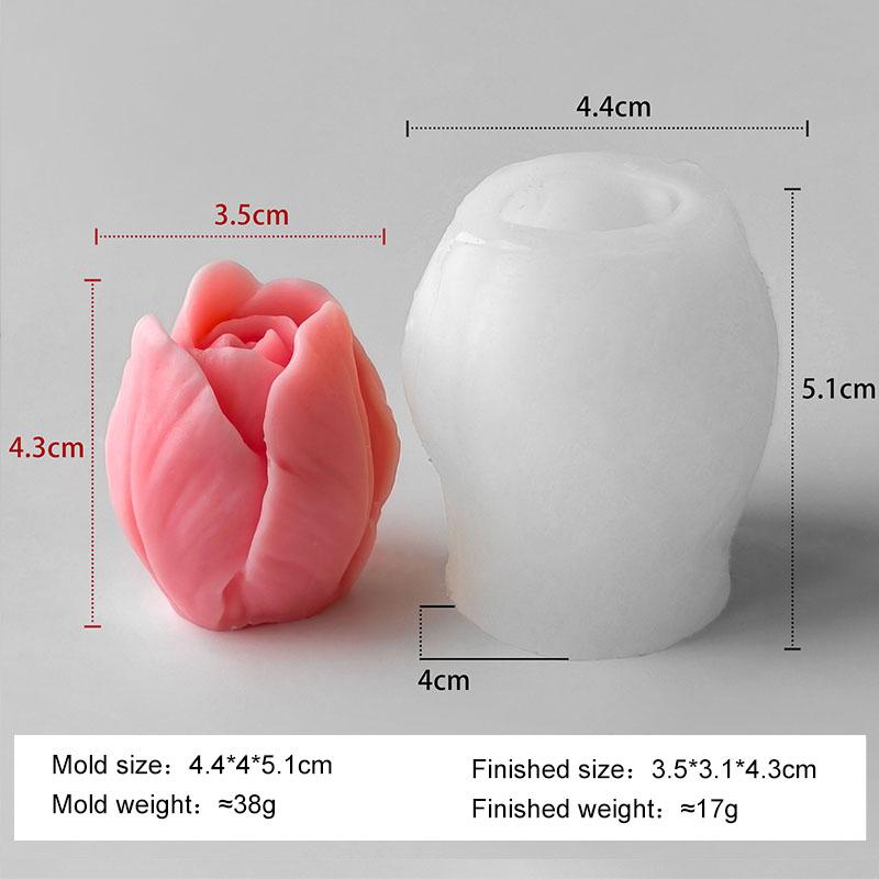 

Сделай сам Цветы Тюльпан Силиконовая форма Ручная работа Ароматическая свеча Гипс Смола Формы Домашнее печенье Шоколадные конфеты Инструмент для выпечки