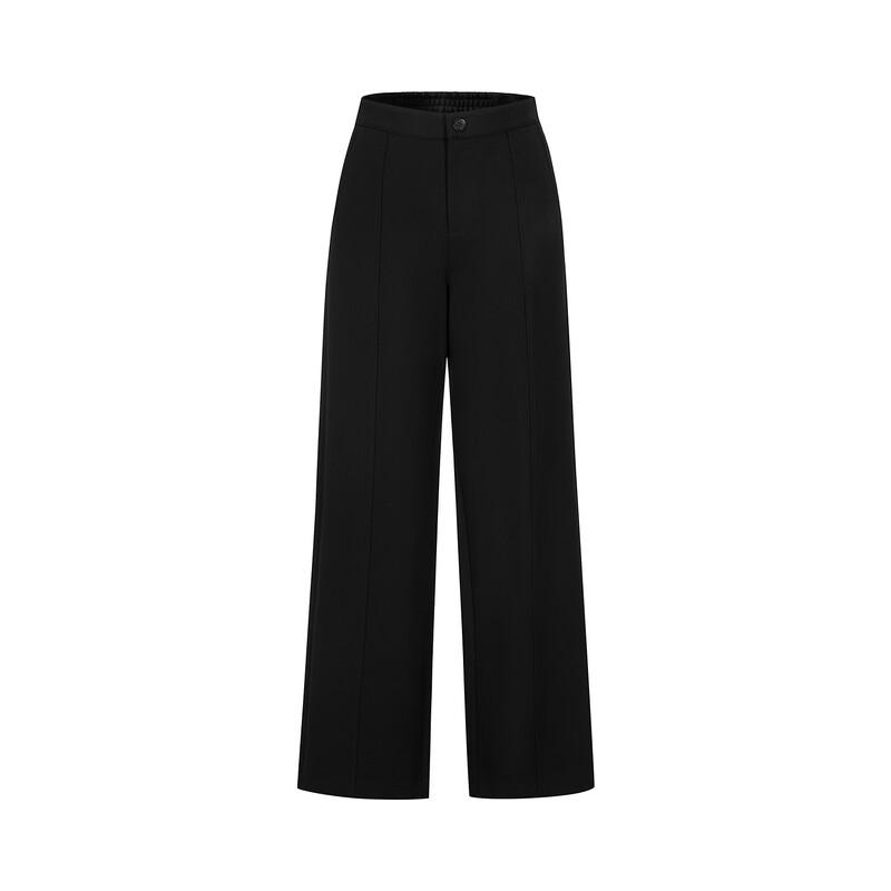JUZUI Women's Minimalist Casual Wide-Leg Trousers