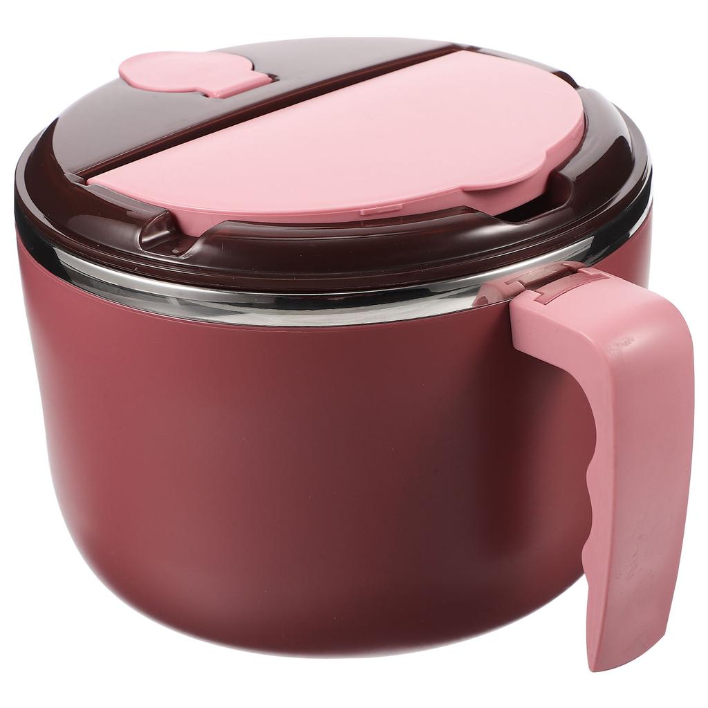 Pasta Noodle Bowl Instant Flatware Rice Cereal Pink Pp Soup Storage Student Ramen Bowls