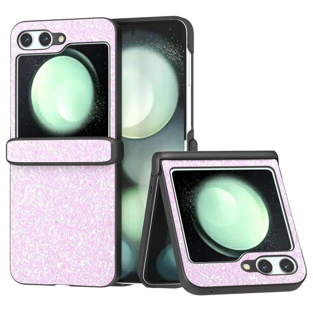 For Samsung Galaxy Z Flip7 FE 5G/Z Flip6 5G Easy Folding Wholesale Phone Case PC+PU Leather Phone Shell