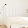 824949 vidaXL Wall-mounted Headboard White 159.5x3x110 Cm Solid Pine Wood