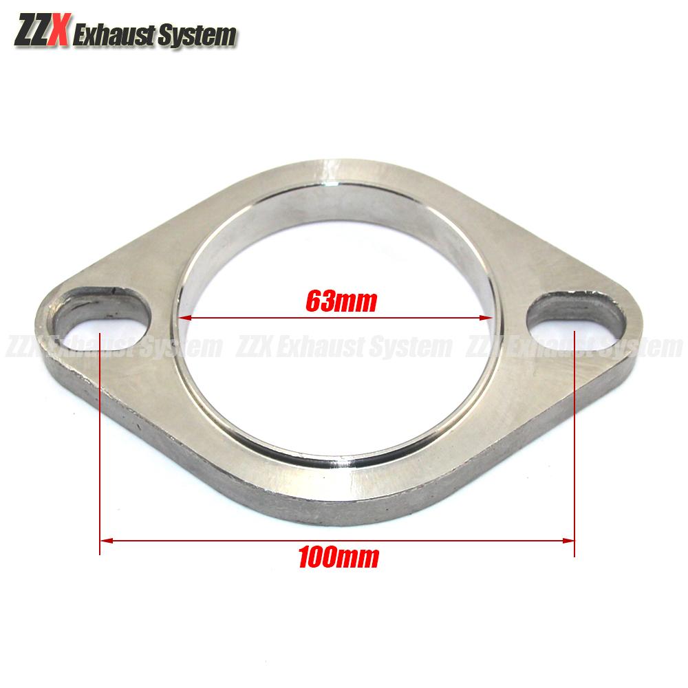Accessories Universal Stainless Steel Exhaust Muffler Flange Exhaust Pipe Connection 51mm 63mm 76mm Joint