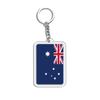 1PC Acrylic Fashion Key Holders Charm Keyring Gifts Car Decor Flag Key Chain Flag Key Chains Flags Bag Pendants