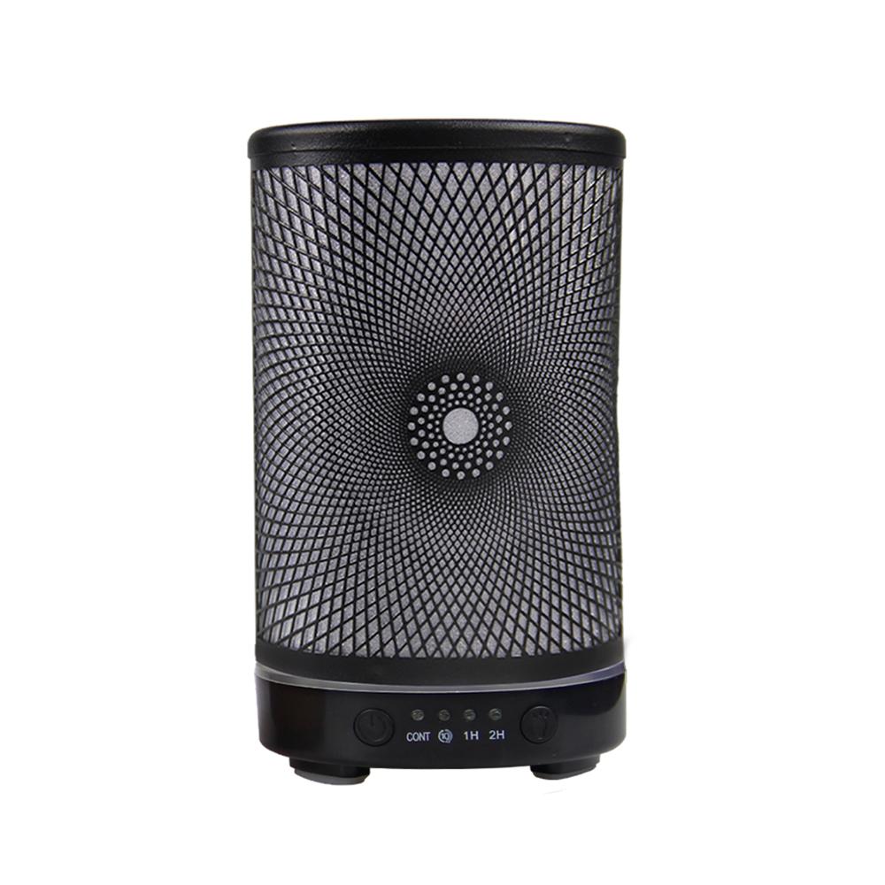 Iron Art Essential Oil Diffuser 100ml Timing Function Ultrasonic Air Humidifier Aroma Diffuser Home Appliance with LED Lights