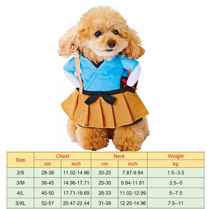 Pet Dog Halloween Costume Novelty Dogs Clothes Holding a Knife Christmas Clothing Funny Pet Cat Party Cosplay Apparel Outfits