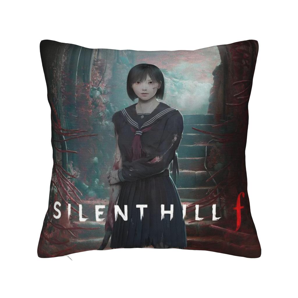 Lakeside Amusement Park Varsity Square Pillow Case Decorative Pillow Silent Hill Robbie the Rabbit Customized Cushion Covers
