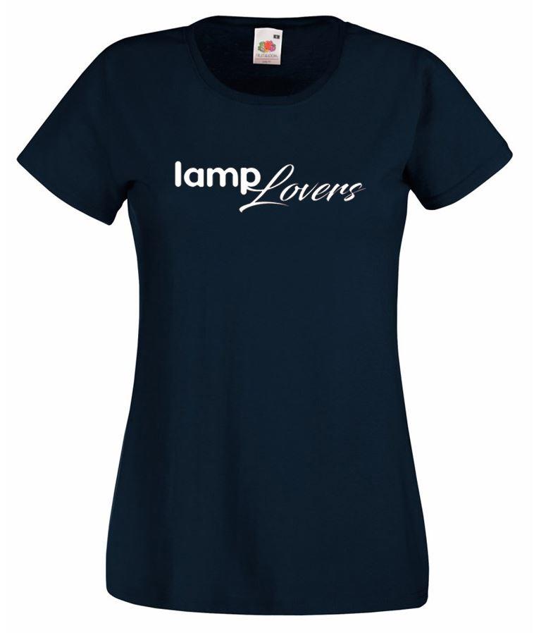Unisexs Lamp Lovers Naughty Cheeky Adult Fun Black Lady Fit TShirt