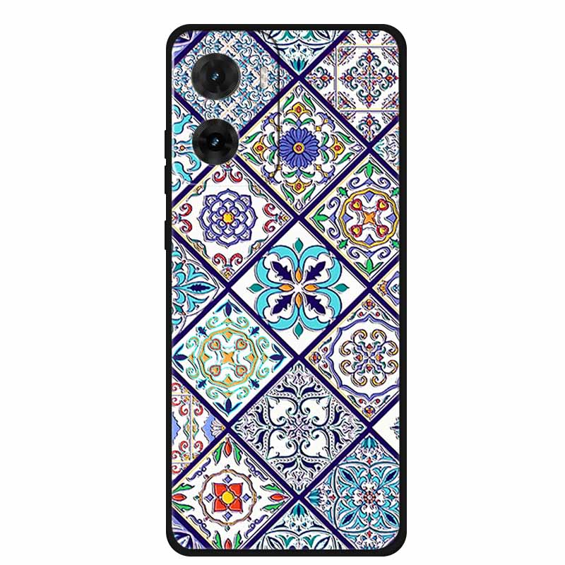 3D Emboss Case For Motorola G06 Phone Case Flowers Shockproof Soft Silicone Coque For Motorola E15 G05 G06 Power Back Cover Case