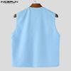 INCERUN Two Pieces Men Sleeveless Waistcoat and Long Suit Pants Trousers Casual Sets