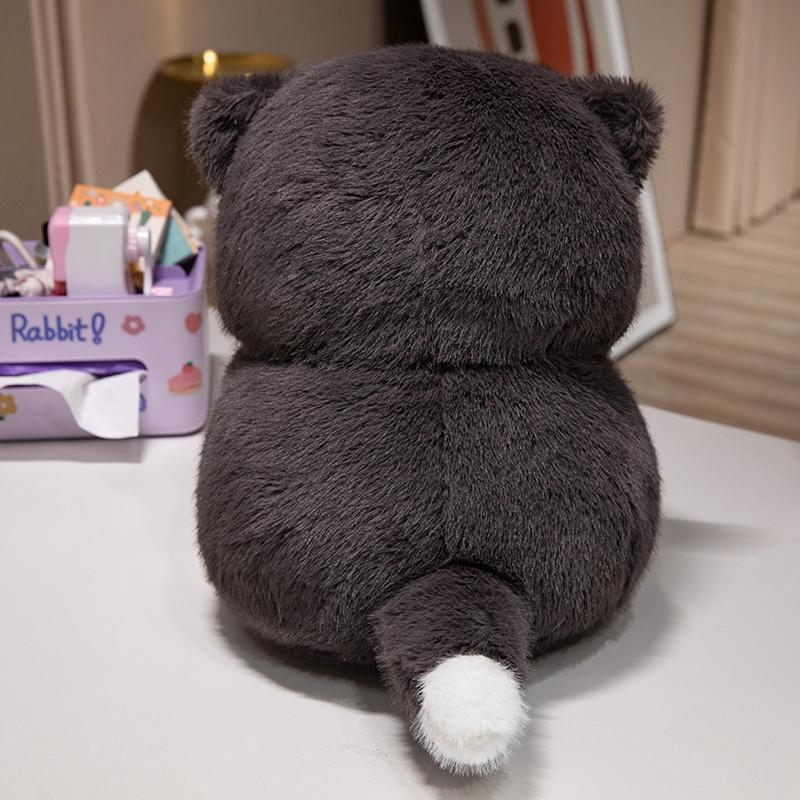 Non-Toxic 33Cm Creative Plush Round Fat Cat Plush Toys Cat Kawaii Animal Pillow Dolls Stuffed Toy Birthday Gift