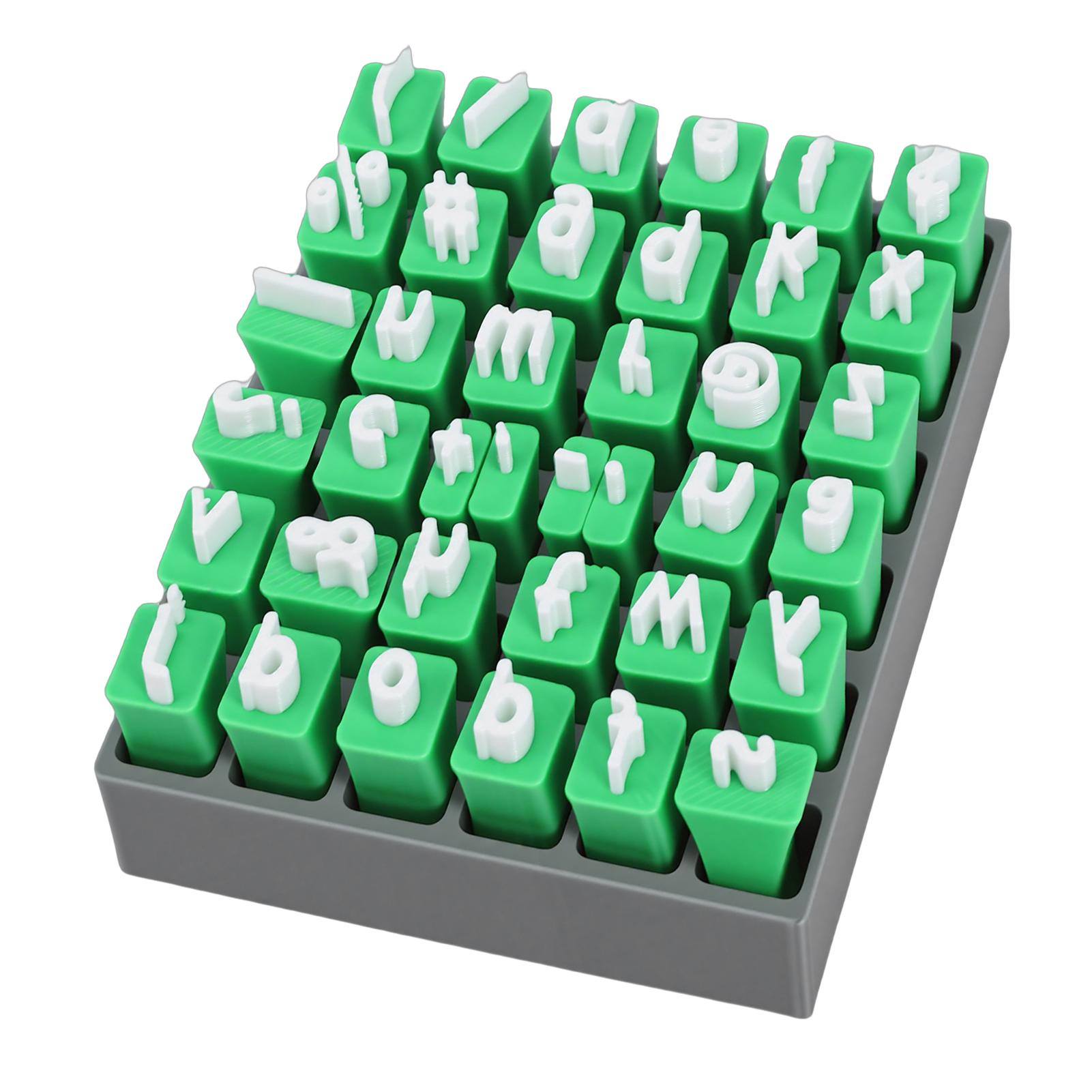 

36PCS Pottery Clay Stamps Lowercase Letter and for Invitation Card Handicraft Making