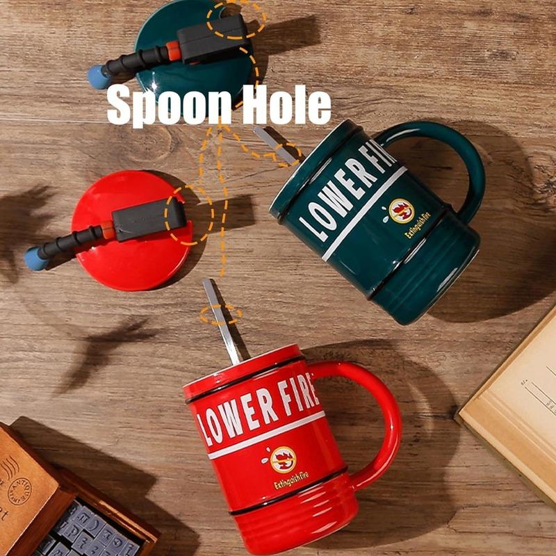 480ml Ceramic Mugs Creative Coffee Cups with Handle Breakfast Latte Cappuccino Tea Cup Oatmeal Breakfast Mug Drinkware Kitchen