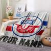 1 Stück Benutzerdefinierter Name FC Hansa Rostock Gemustert Flanell Decke Geeignet für Alle Jahreszeiten für Heimdekoration Wärme und Komfort Geschenke Feiertagsgeschenk -HE131
