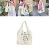 Adorable Cartoon Canvas Tote Bag For Girls With Cute Rabbit Shoulder Bag Design