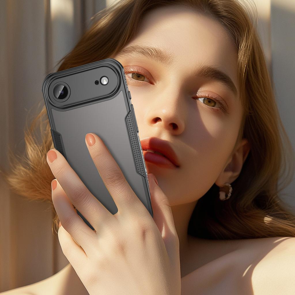 For iPhone 17 Air Case WANLONFENG MFFJ Series Anti Drop TPU Phone Back Cover with Screen Film