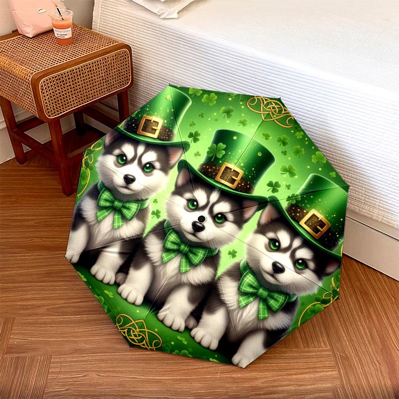 Threepuppies Pattern Pattern New Style Umbrella, 1 Piece Automatic Folding Umbrella, Portable Travel Umbrella, Outdoor Umbrella, Birthday Gift